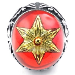 Dávid-Csillagos Arany Titán Gyűrű