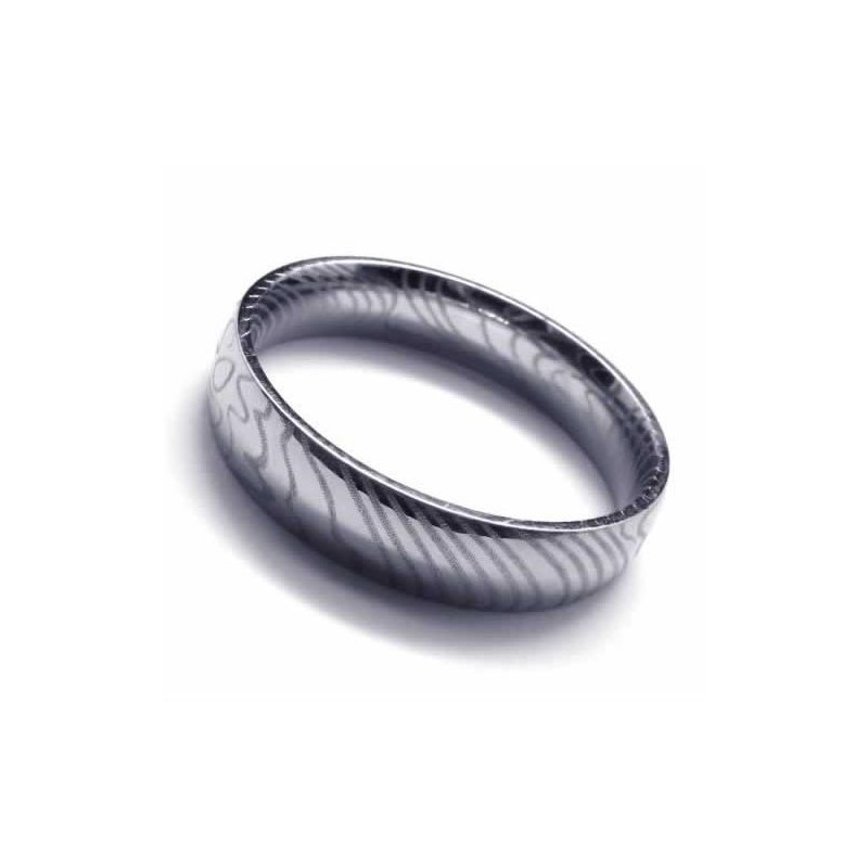 4 Mm-Es Női Ezüst Titán Gyűrű 4 Mm-Es Női Ezüst Titán Gyűrű