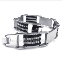 Férfi Titán Gumi Karkötő