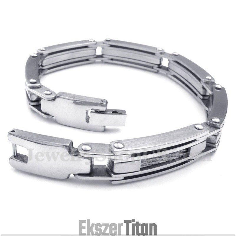 Férfi Titán Kábelkarkötő