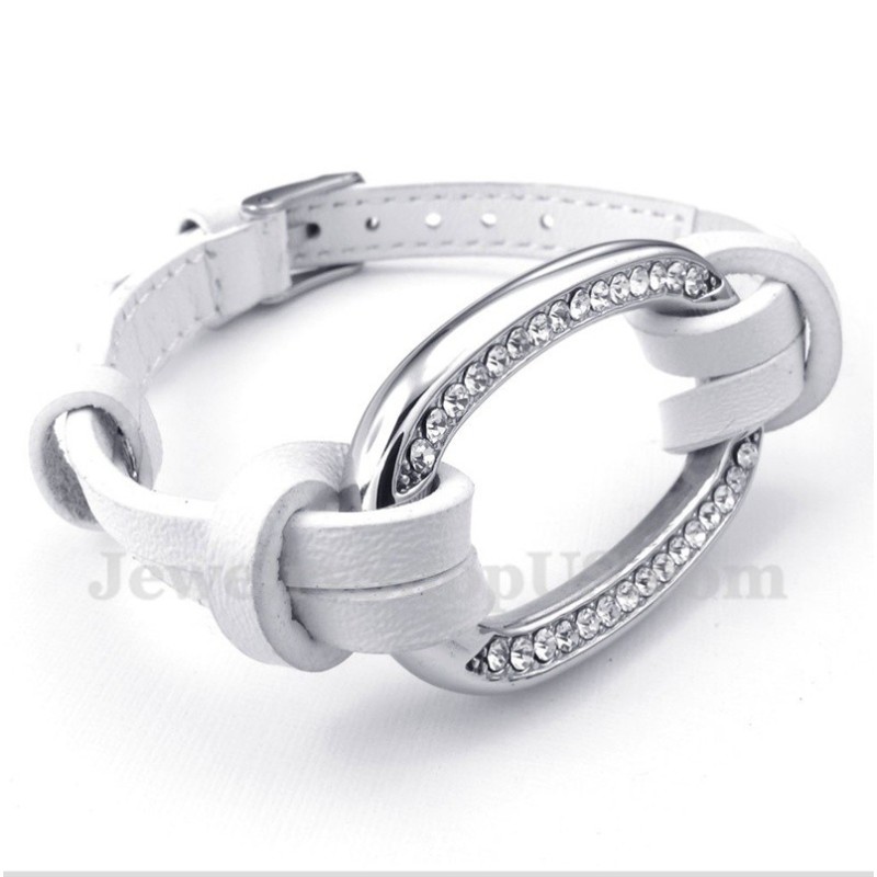 Férfi Titán Bőr Karkötő