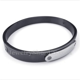 Férfi Titán Fekete Karkötő