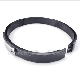 Férfi Titán Fekete Karkötő