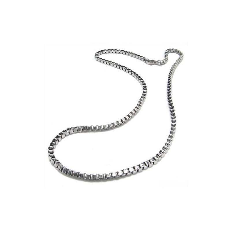 20,1 Hüvelykes Titán Ezüst Meghúzott Nyaklánc 8092