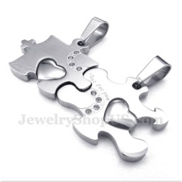 Titán Puzzle Páros Medál Szabad Lánccal (Egy Pár)