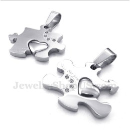 Titán Puzzle Páros Medál Szabad Lánccal (Egy Pár)