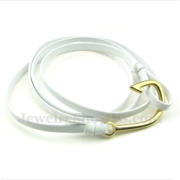 Férfi Titán Bőr Karkötő