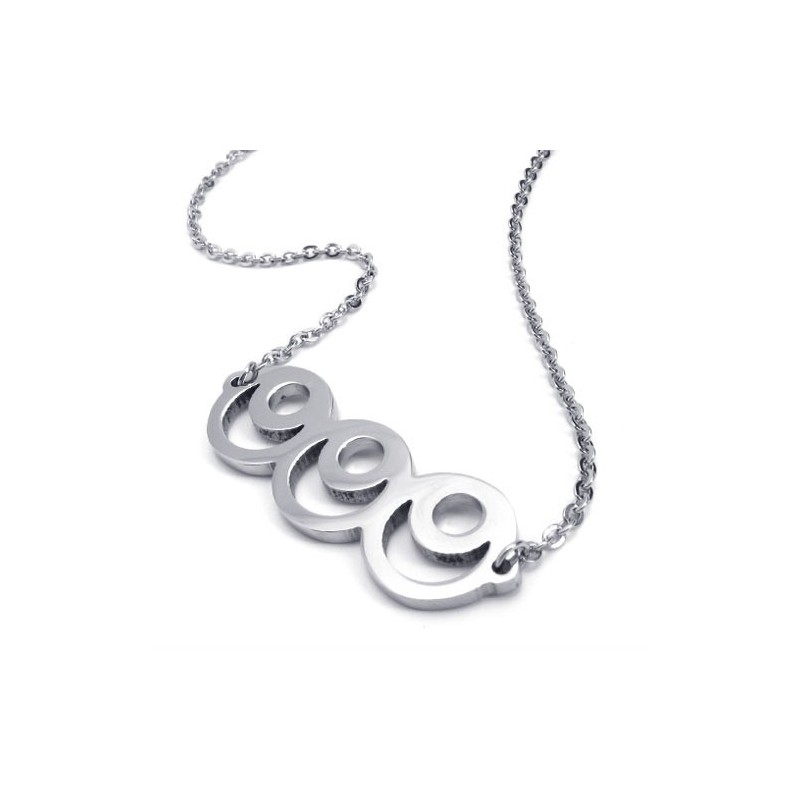 15,7 Hüvelykes Titán Ezüst Divatos Nyaklánc