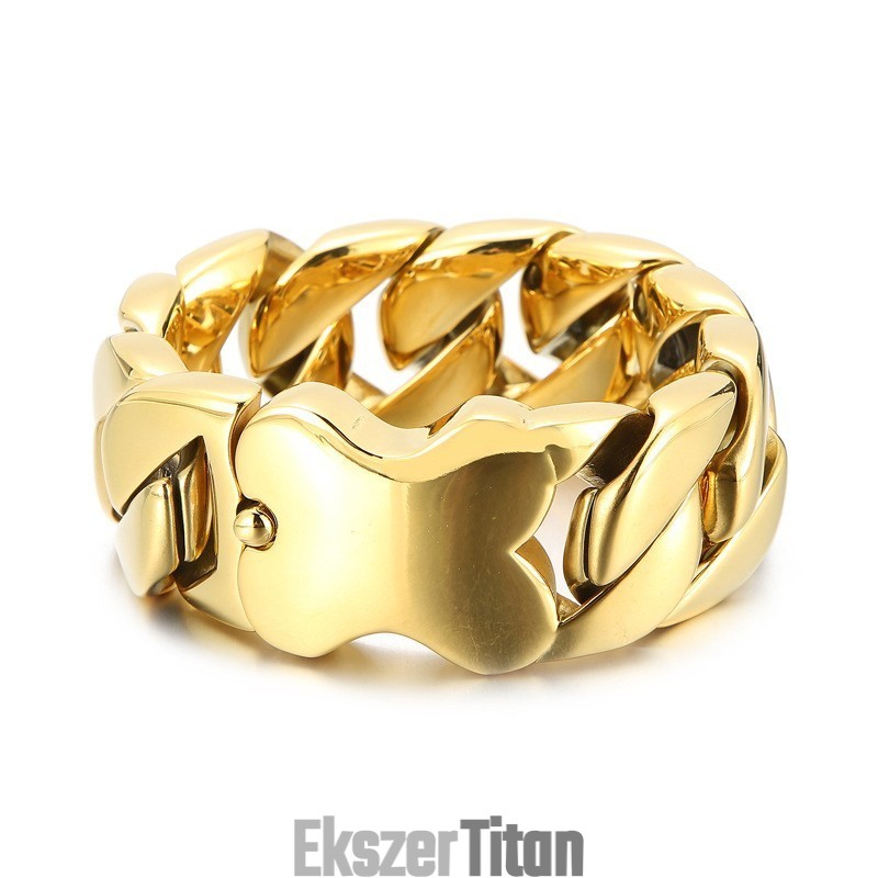 Új Kubai Karkötő Menő Férfi Csontbetétes Karkötő