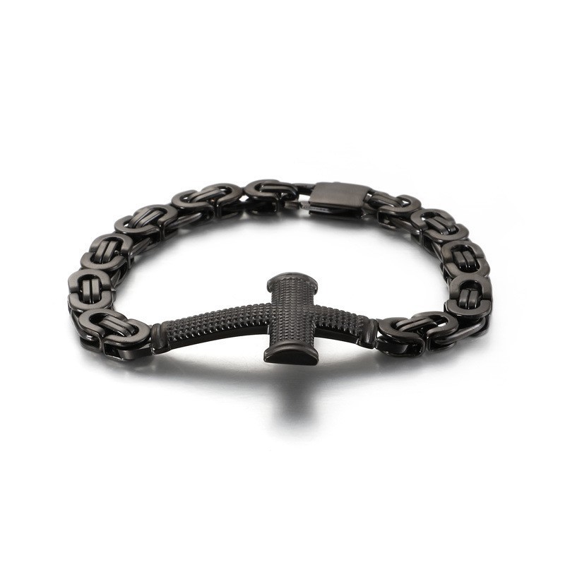 Népszerű Fashion Street Cross Back To The Chain Titán Férfi Karkötő Népszerű Fashion Street Cross Back To The Chain Titán Férfi Karkötő