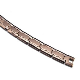 Volfrám-Karbid 13 Mm Széles Barna Vastag Férfi Karkötő