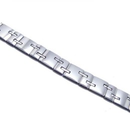 Új Stílusú Volfrám-Karbid 12 Mm Széles Vastag Férfi Karkötő