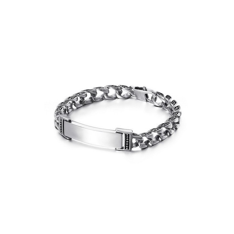 Menő Koponyakereszt Cirkónia Titán Karkötővel