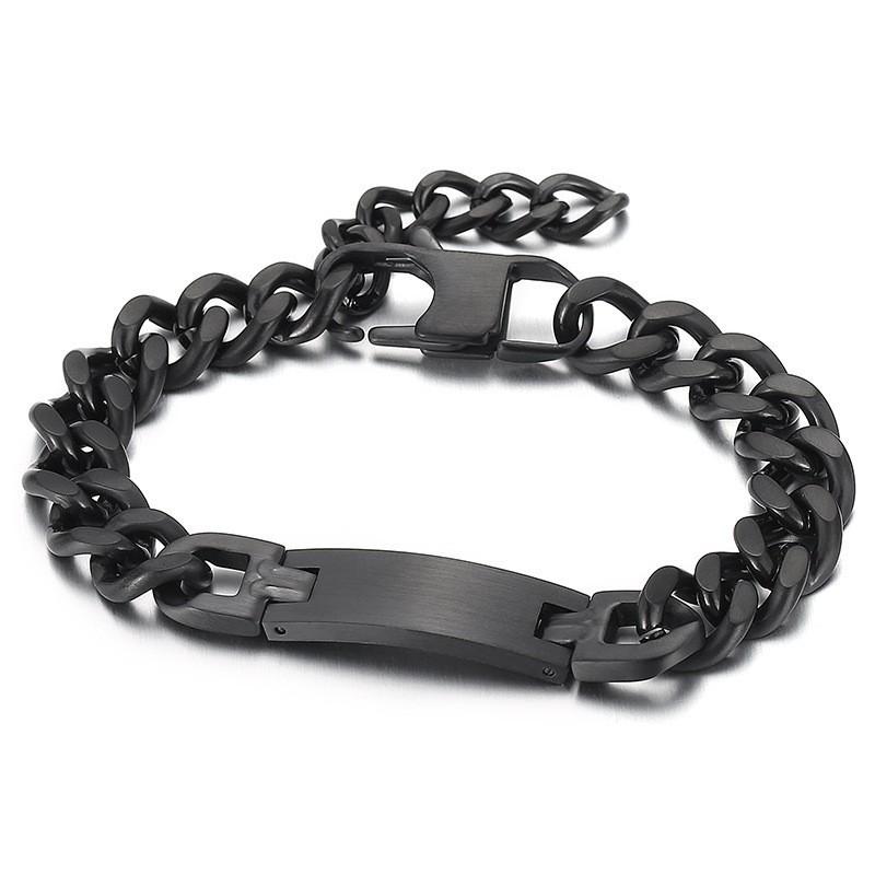 Divat Bent Brand Plus Farokláncos Titán Karkötő Férfiaknak Divat Bent Brand Plus Farokláncos Titán Karkötő Férfiaknak