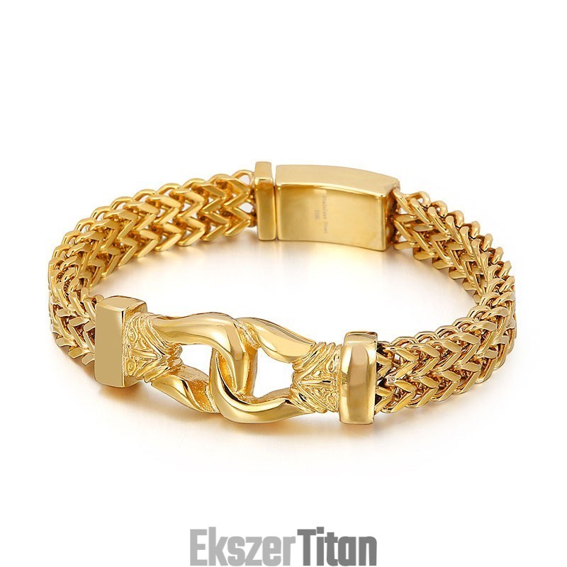 Street Cool Double Keel Arany Férfi Titán Karkötő Street Cool Double Keel Arany Férfi Titán Karkötő