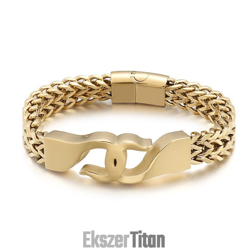 Titán Férfi Karkötő Kiegészítőkkel És Horoggal