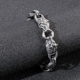 Divat Titán Napi Szólánc Oroszlánfej Férfi Karkötő Színpadi Kiegészítők