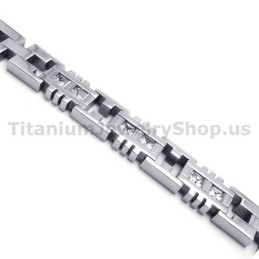 Férfi Titán Karkötő Gyémántokkal