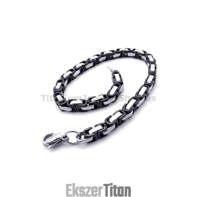 Férfi Fekete Titán Karkötő