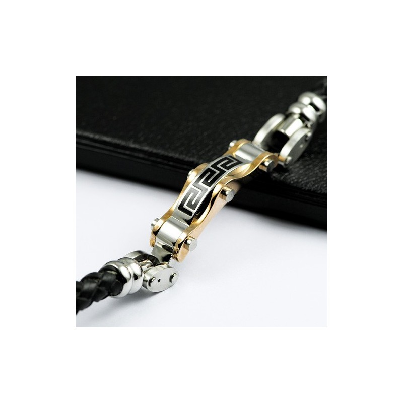 Titán Bőr Karkötő Fali Diagrammal