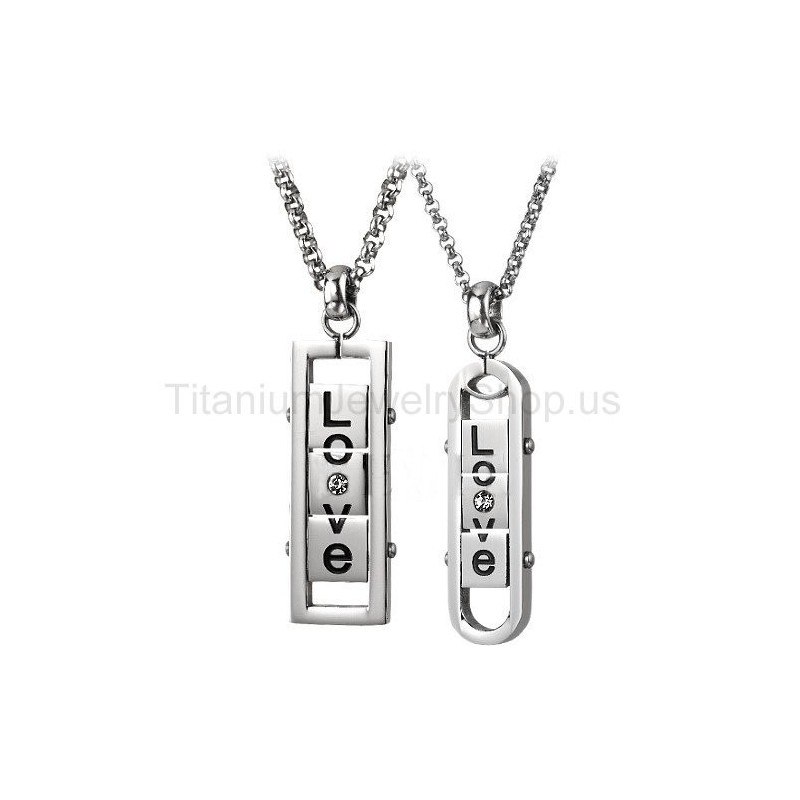 Forgatható "Szerelem" Titán Szerelmesek Medálok