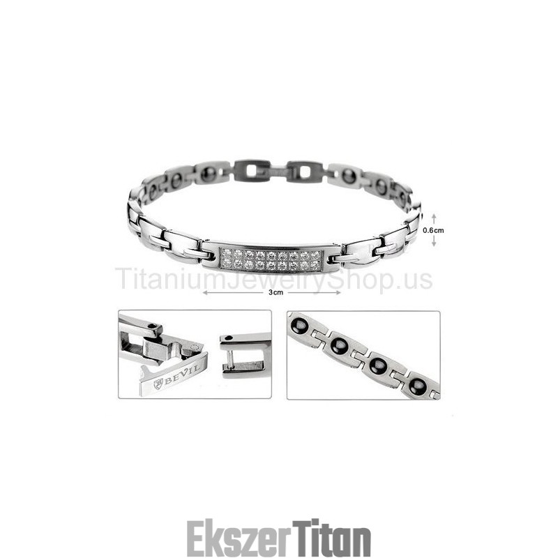 7 Hüvelykes Női Titán Karkötő