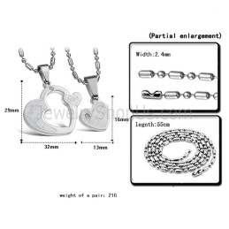 Titán Ezüst Medálok Strasszokkal És Ingyenes Láncokkal C600