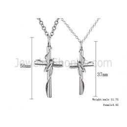 Titán Rozéarany És Fekete Keresztes Szerelmesek Medáljai Szabad Láncokkal C521