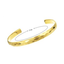 Magasfényű Volfrám Arany Bonyolult, Sokoldalú Mintás Karkötő Páros Karperecekkel C893