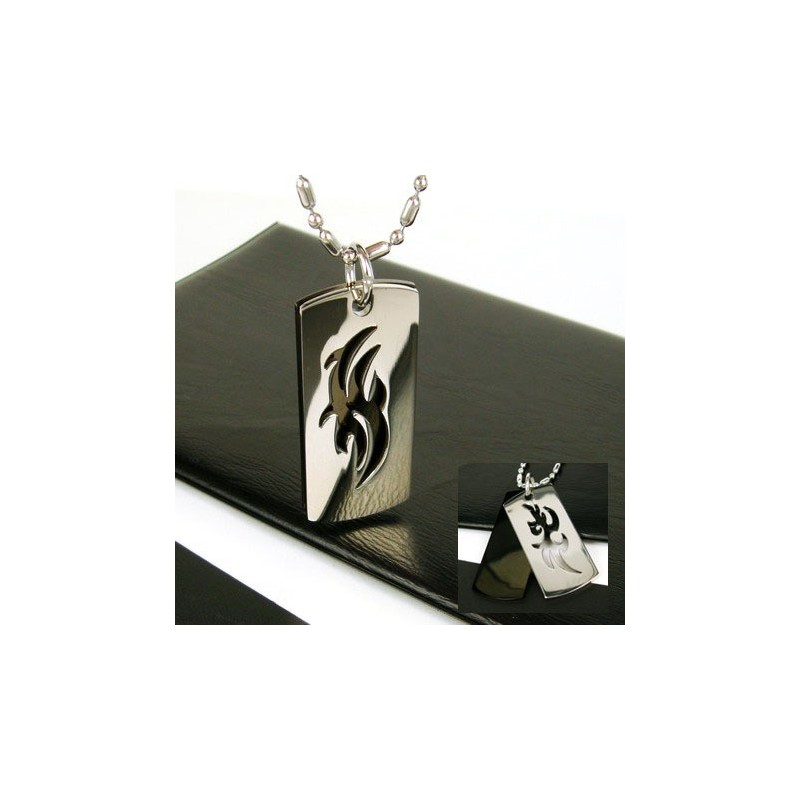 Férfi Kétrétegű Szimbólum Tiszta Titán Nyaklánc Medál Szabad Lánc