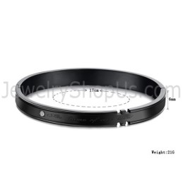 Tatánium Páros Karkötők Strasszokkal (Fekete, Rozéarany) C731