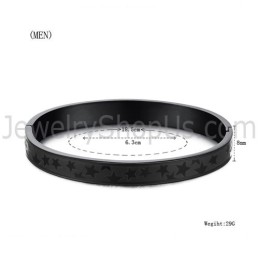 Tatánium Fekete Csillagok Páros Karkötők C863