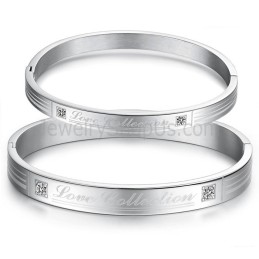 Tatanium "Love Collection" Páros Karkötők Strasszokkal C849