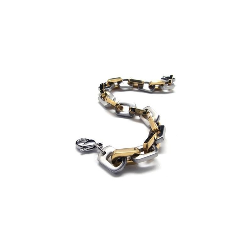 Férfi Fiú Arany Ezüst Tiszta Titán Medál Karkötő