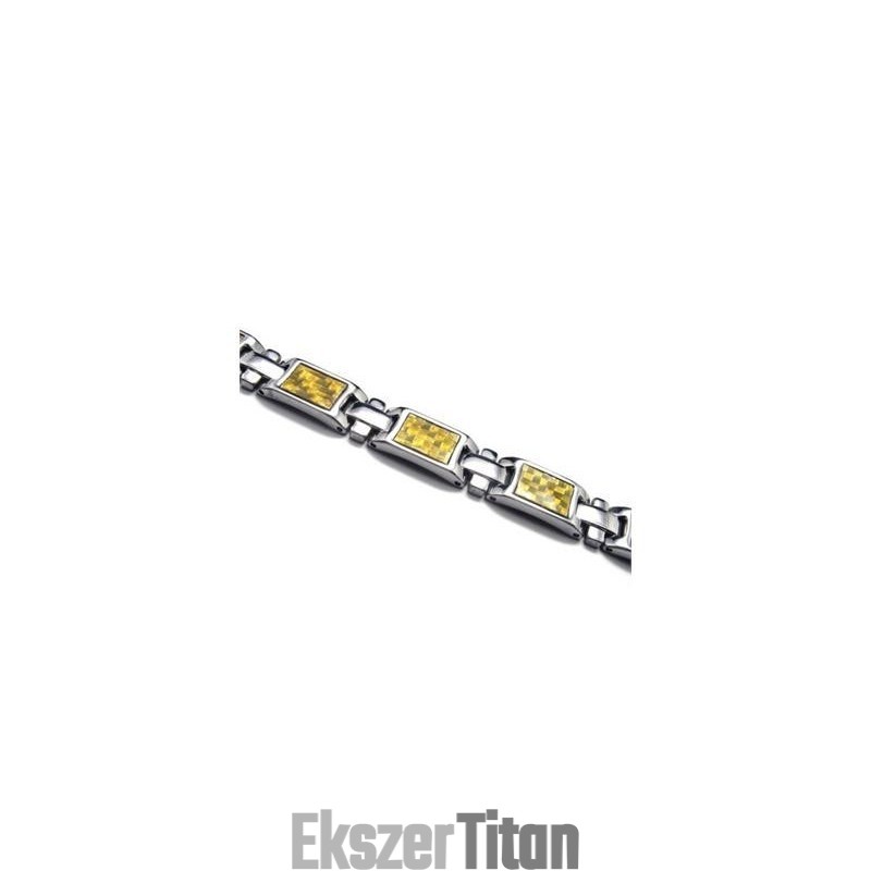 Férfi Arany És Ezüst Tiszta Titán Mágneses Karkötő