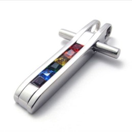 Titán Medál Színes Cirkonokkal