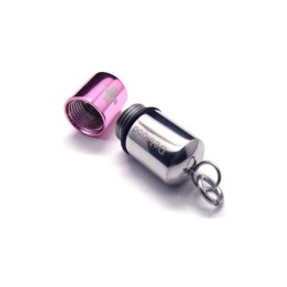 Rózsaszín Ezüst Tiszta Titán Pirula Medál Kereszt Nyaklánc