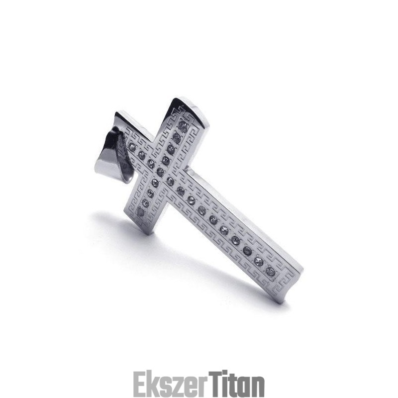 Férfi Ezüst Tiszta Titán Kereszt Medál Nyaklánc (Új) Férfi Ezüst Tiszta Titán Kereszt Medál Nyaklánc (Új)