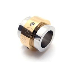 Férfi Arany Tiszta Titán Gyűrű Medál Nyaklánc (Új)