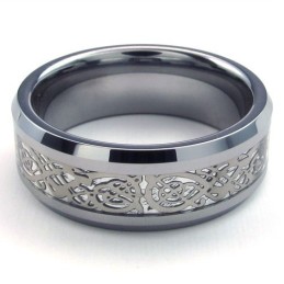 Gyönyörű Dizájn, Színes Ragyogás, Stabil Minőségű Volfrámgyűrű