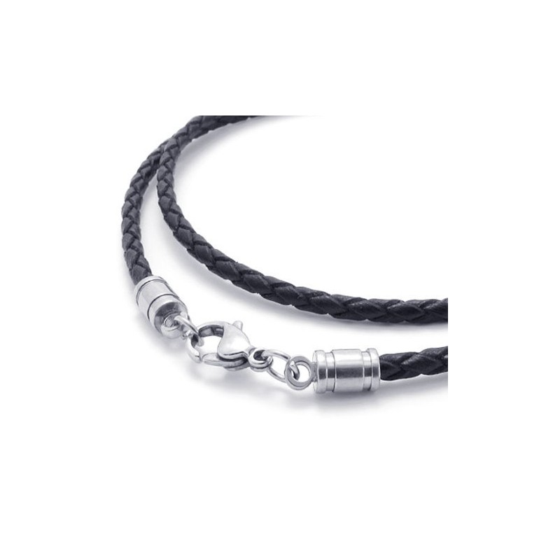 Ügyes Dizájnú, Finom Színű, Kiváló Minőségű Titán Bőr Nyaklánc