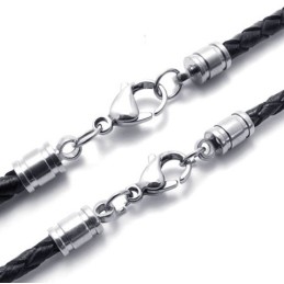 Ügyes Dizájnú, Finom Színű, Kiváló Minőségű Titán Bőr Nyaklánc