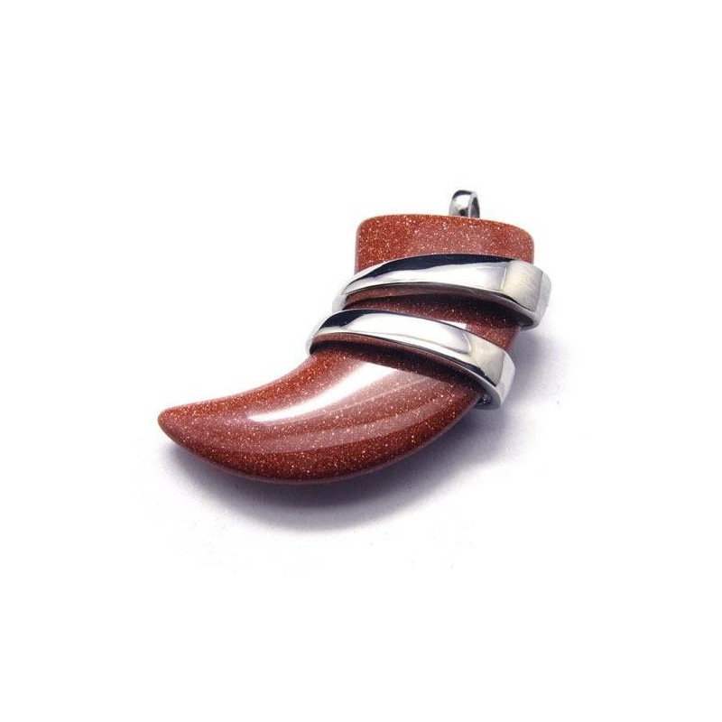 Férfi Tiszta Titánium Vermilion Lándzsás Medál Nyaklánc