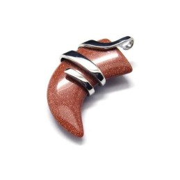 Férfi Tiszta Titánium Vermilion Lándzsás Medál Nyaklánc