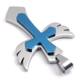 Finoman Kidolgozott, Gyönyörű Színekben Pompázó, Kiváló Minőségű Titán Kereszt Medál